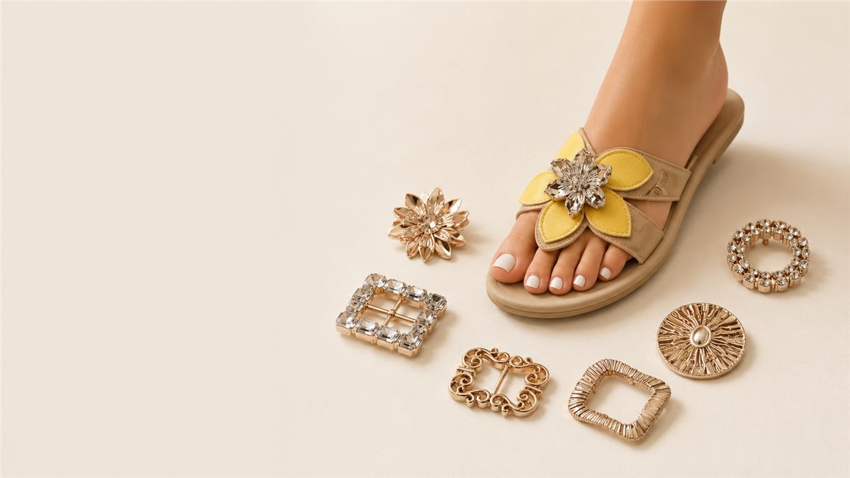 Accesorios plásticos decorativos para calzado femenino aplicados en sandalias